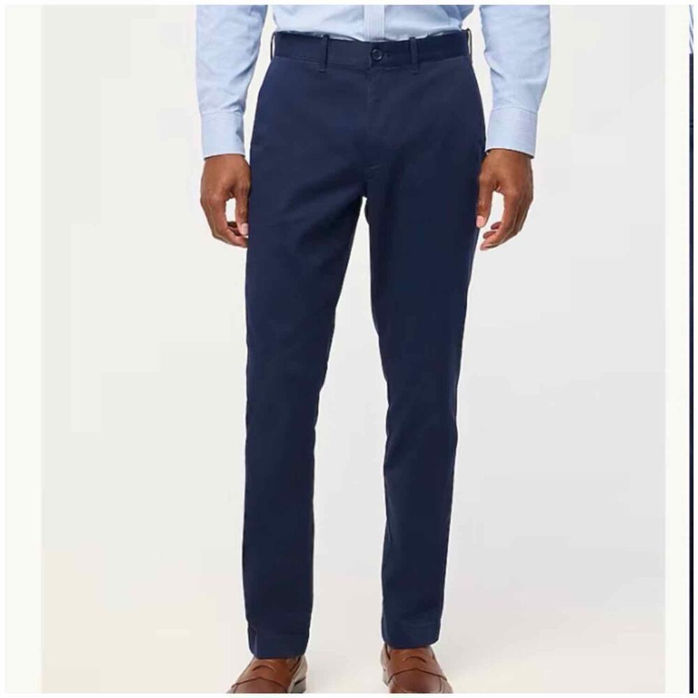 J. Crew Factory Flex Athletic Slim Fit Navy Blue Chino Pant Size 28x30